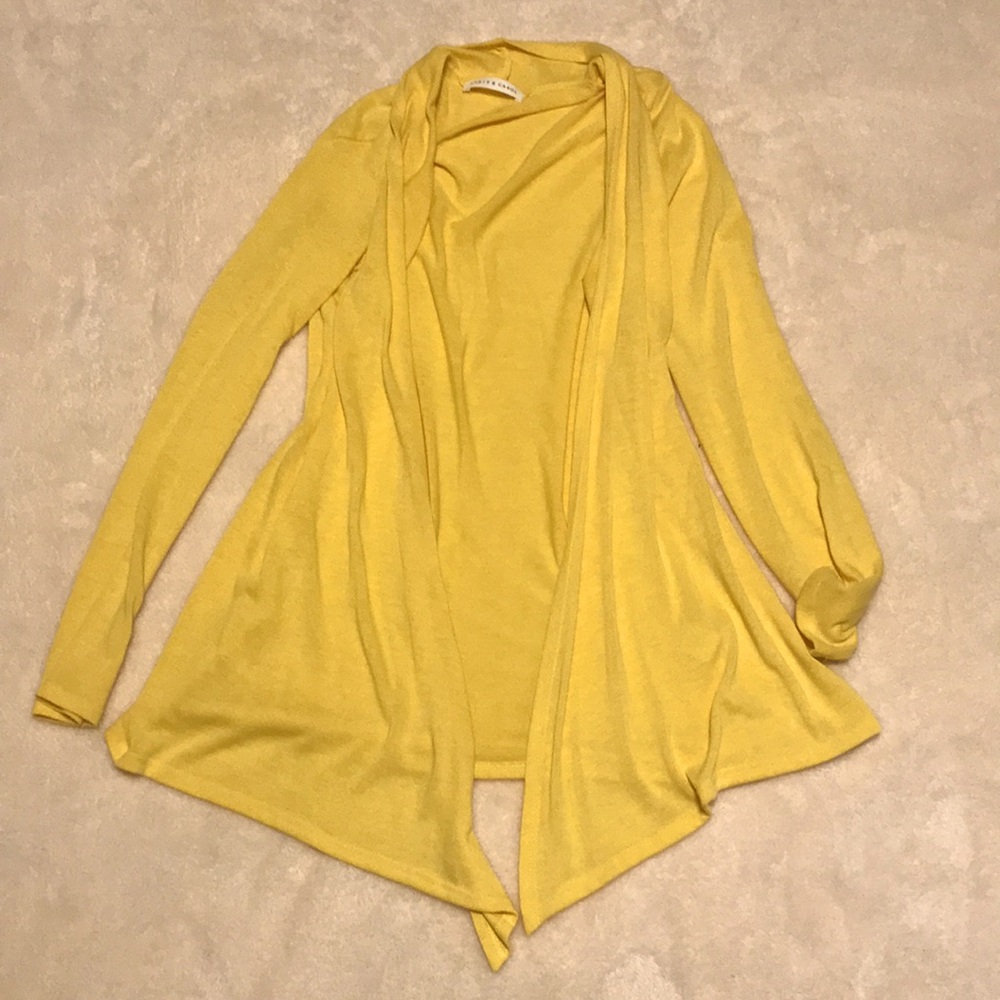Yellow light cardigan